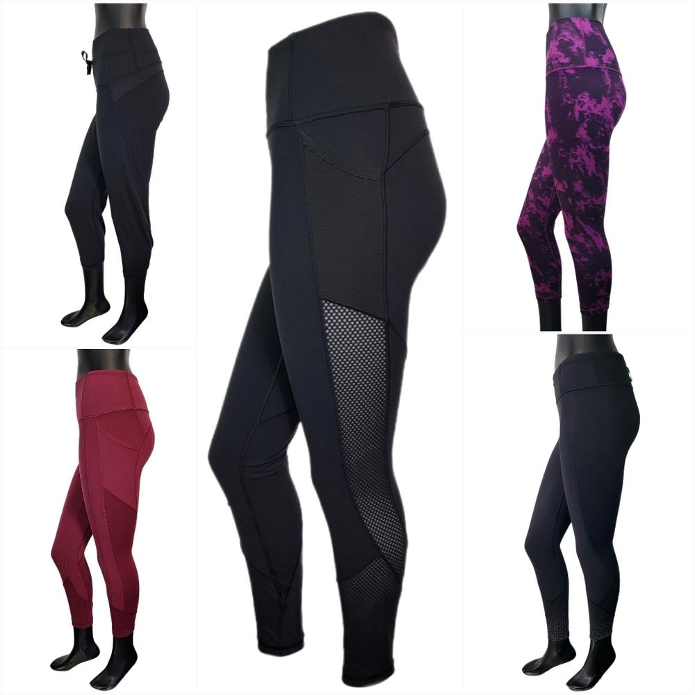 Lululemon Size 4 Crop Legging Mixed Lot x5pcs